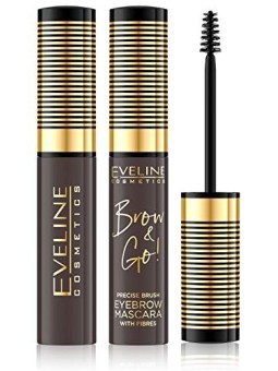 Mascara per Sopracciglia EVELINE Brow Go 02 Scuro