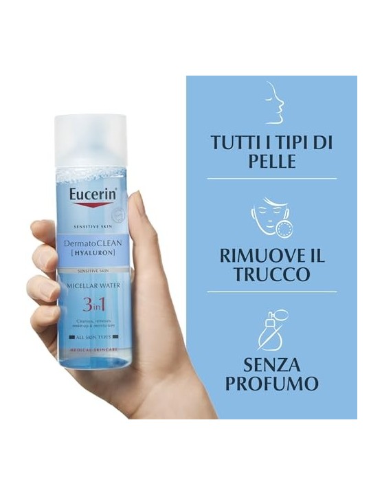 Eucerin DermatoCLEAN Acqua Micellare Detergente 3 in 1 donna 200ml