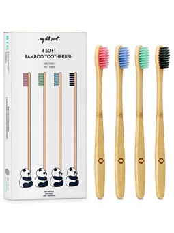 My White Secret Bamboo Toothbrush 4 pcs