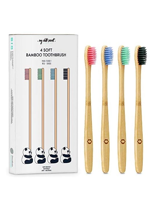 My White Secret Bamboo Toothbrush 4 pcs