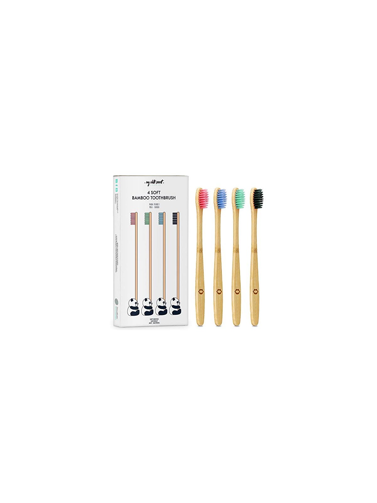 My White Secret Bamboo Toothbrush 4 pcs
