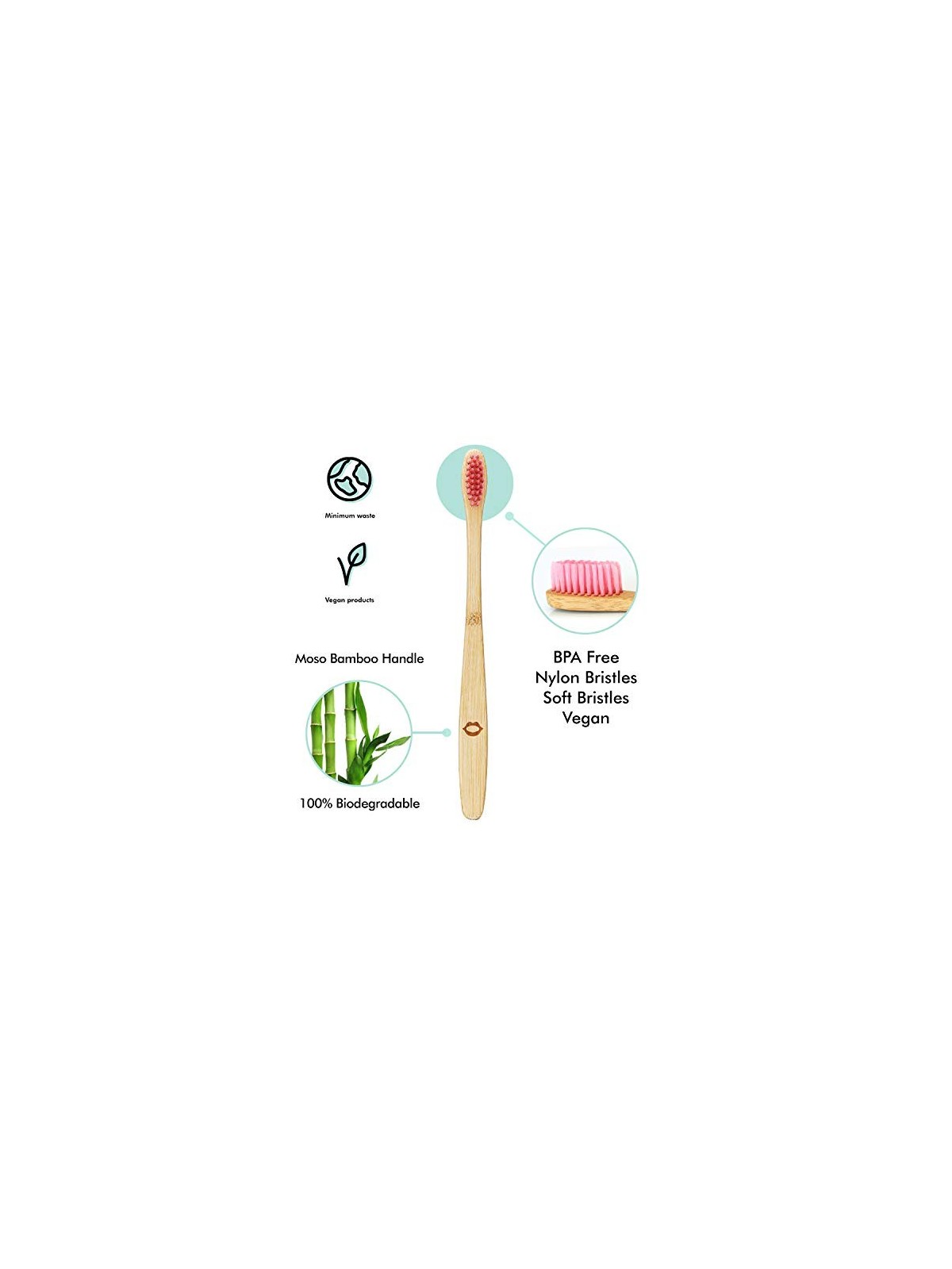 My White Secret Bamboo Toothbrush 4 pcs