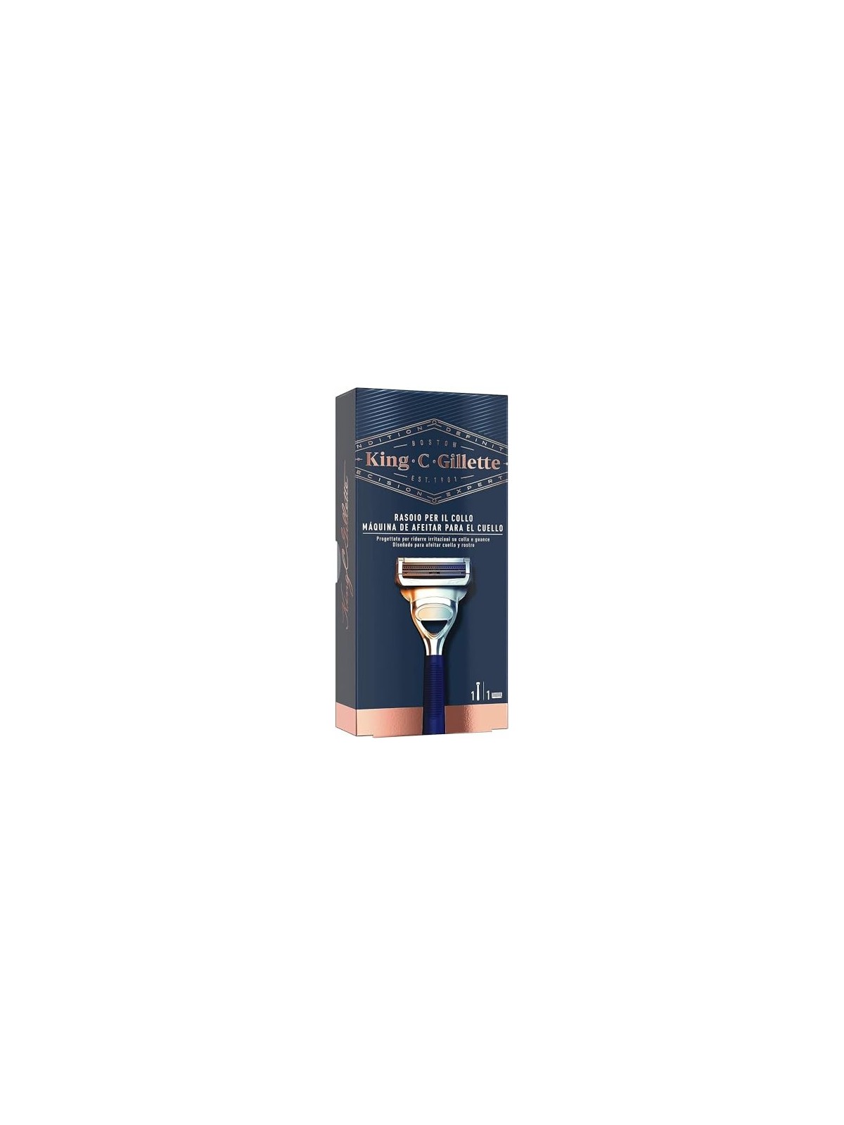 Rasoio collo uomo Gillette GILLETTE KING 1 unitï¿½ï¿½