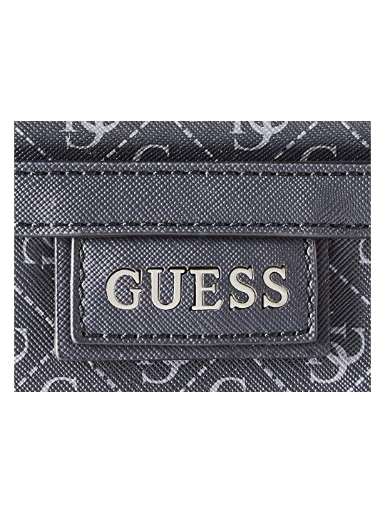 Guess Dan Borsa Tracolla con Zip Superiore Piatta Nero Uomo