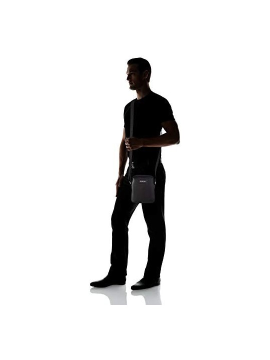 Guess Dan Portadocumenti Tracolla Mini Nero Uomo