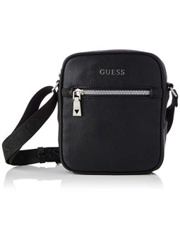 Guess Scala Mini Black Leather Shoulder Bag