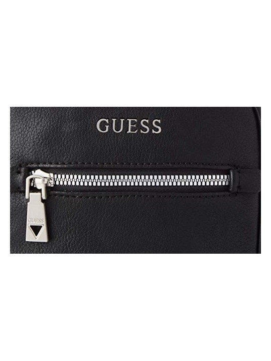 Guess Scala Mini Black Leather Shoulder Bag