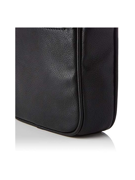 Guess Scala Mini Black Leather Shoulder Bag