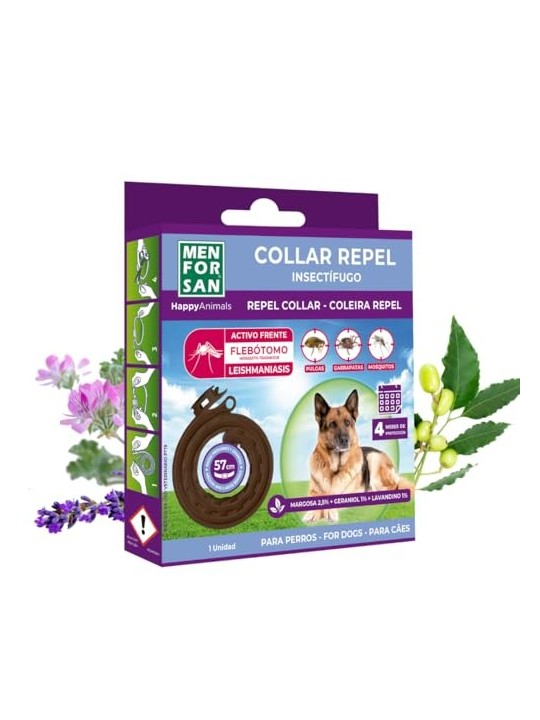 Collare antiparassitario per cani Men For San 60 cm