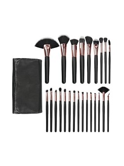 MIMO Professional Black Makeup Brush Set 24 pcs Women's Brushes