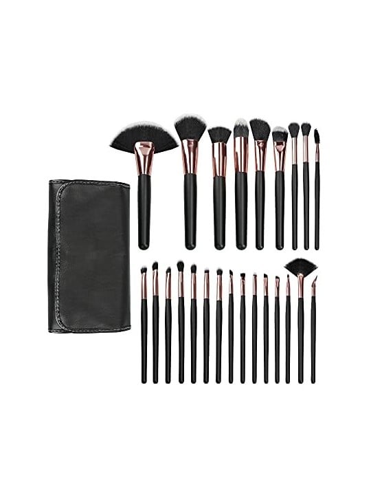 MIMO Professional Black Makeup Brush Set 24 pcs Women's Brushes