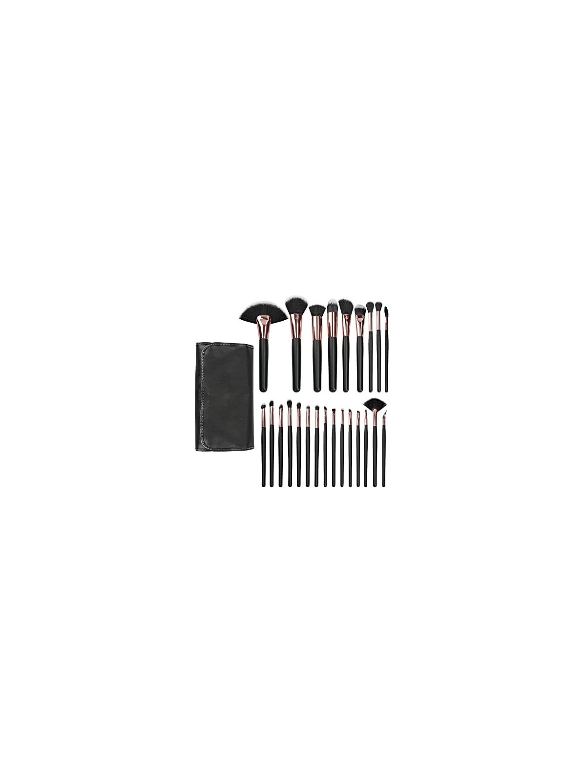 MIMO Professional Black Makeup Brush Set 24 pcs Women's Brushes