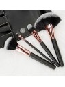 MIMO Professional Black Makeup Brush Set 24 pcs Women's Brushes
