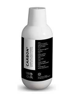 Collutorio al Carbone con Azione Sbiancante Collutorio con carbone nero con effetto sbiancante donna 500ml