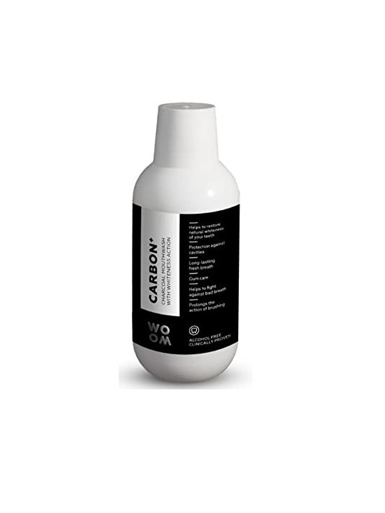 Collutorio al Carbone con Azione Sbiancante Collutorio con carbone nero con effetto sbiancante donna 500ml