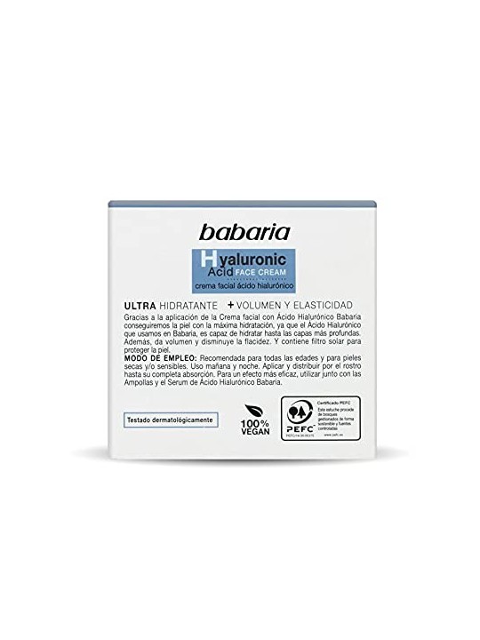 Babaria Hyaluronic Acid Face Cream 50ml