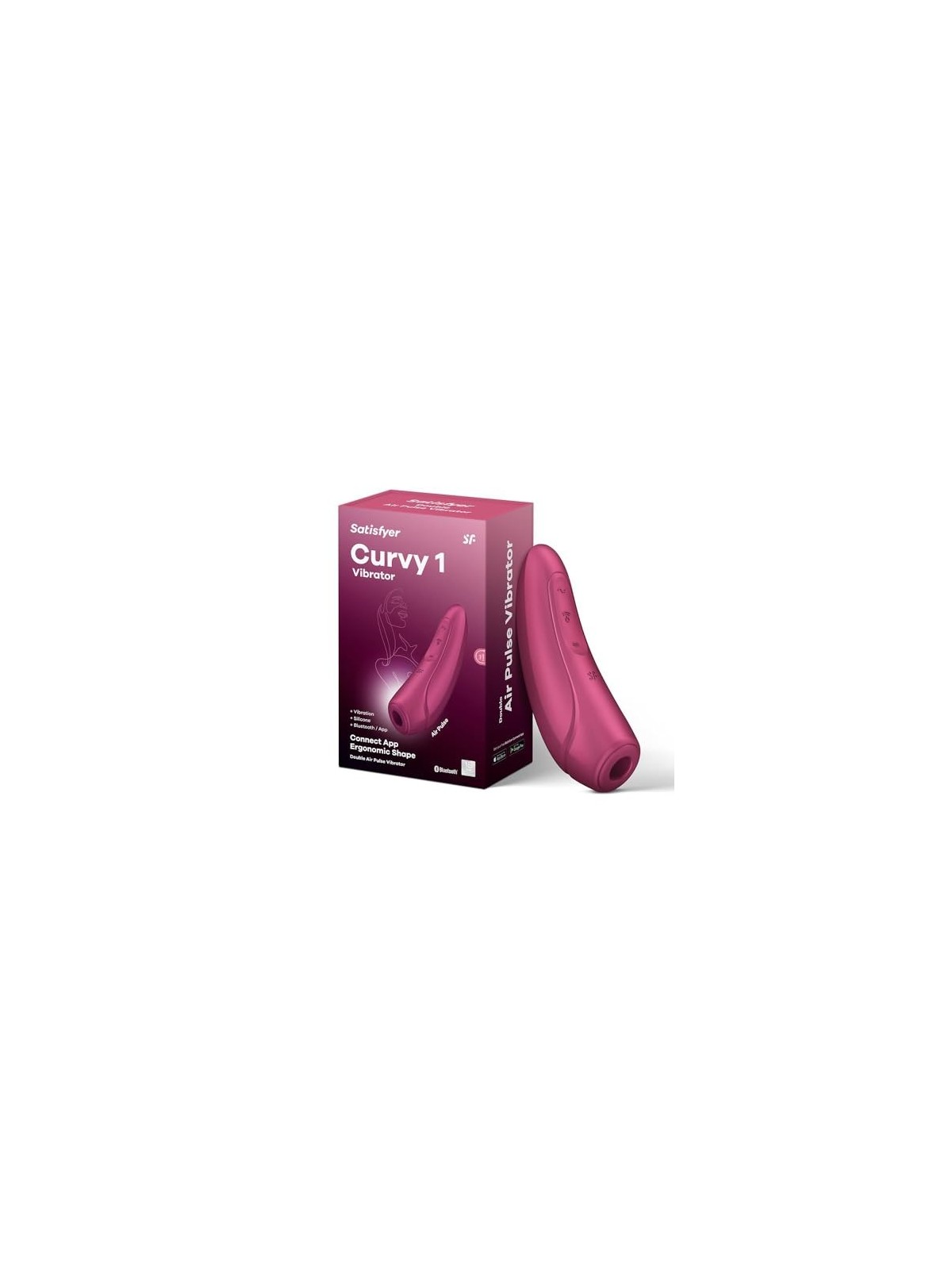 Stimolatore clitorideo touchless Satisfyer Curvy 1 Rosa