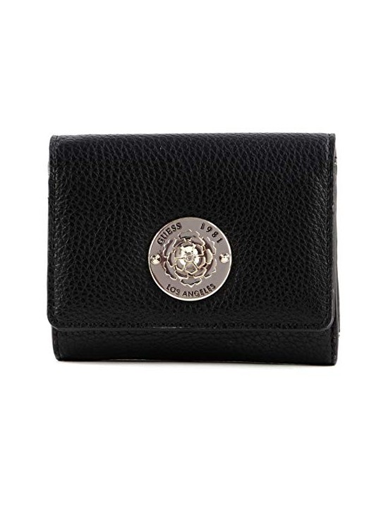 Guess Belle Portafoglio Piccolo in Pelle Nera Donna