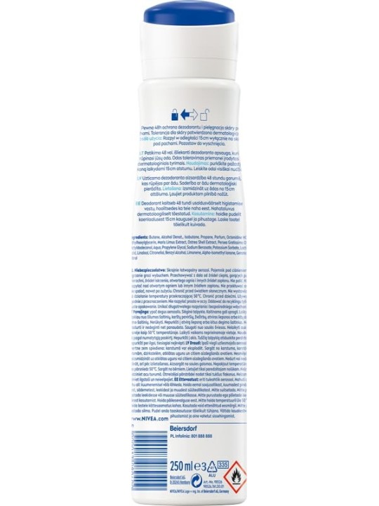 Deodorante Spray NIVEA Natural Fresh 250ml