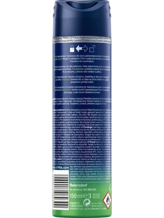 NIVEA Men Fresh Sensation spray antitraspirante 150ml