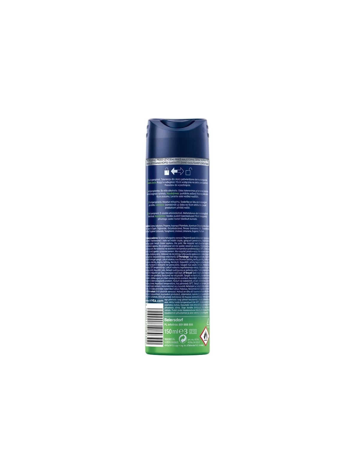NIVEA Men Fresh Sensation spray antitraspirante 150ml