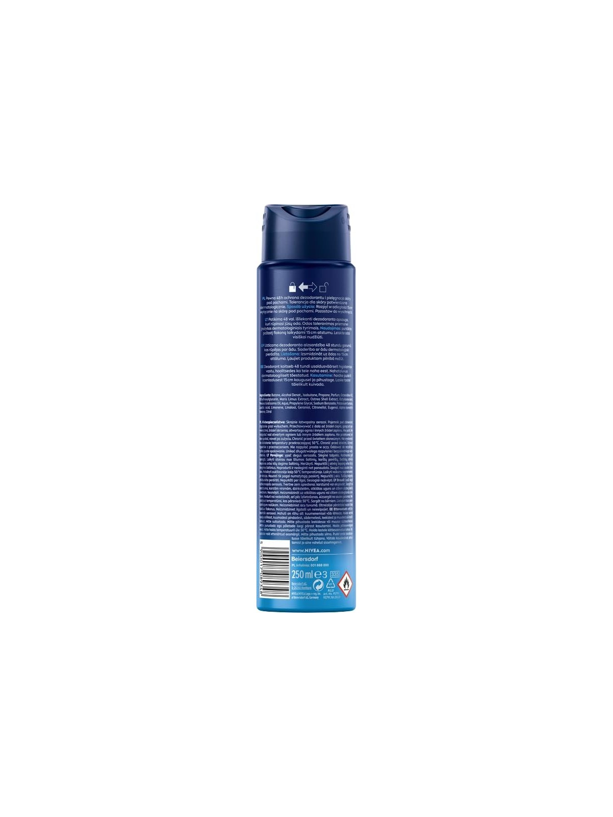 NIVEA Men Fresh Active deodorante spray 250ml