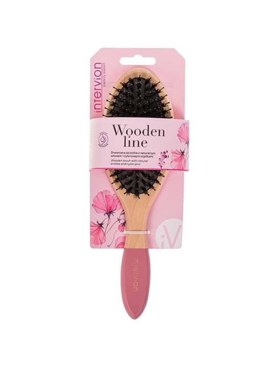Spazzola in legno con setole naturali e punte in nylon INTERVION