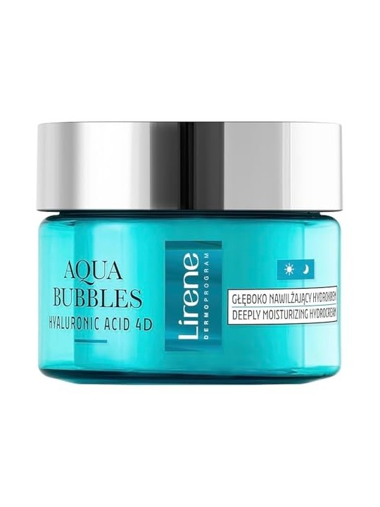 LIRENE Aqua Bubbles Idrocrema idratante profonda all'acido ialuronico 4D