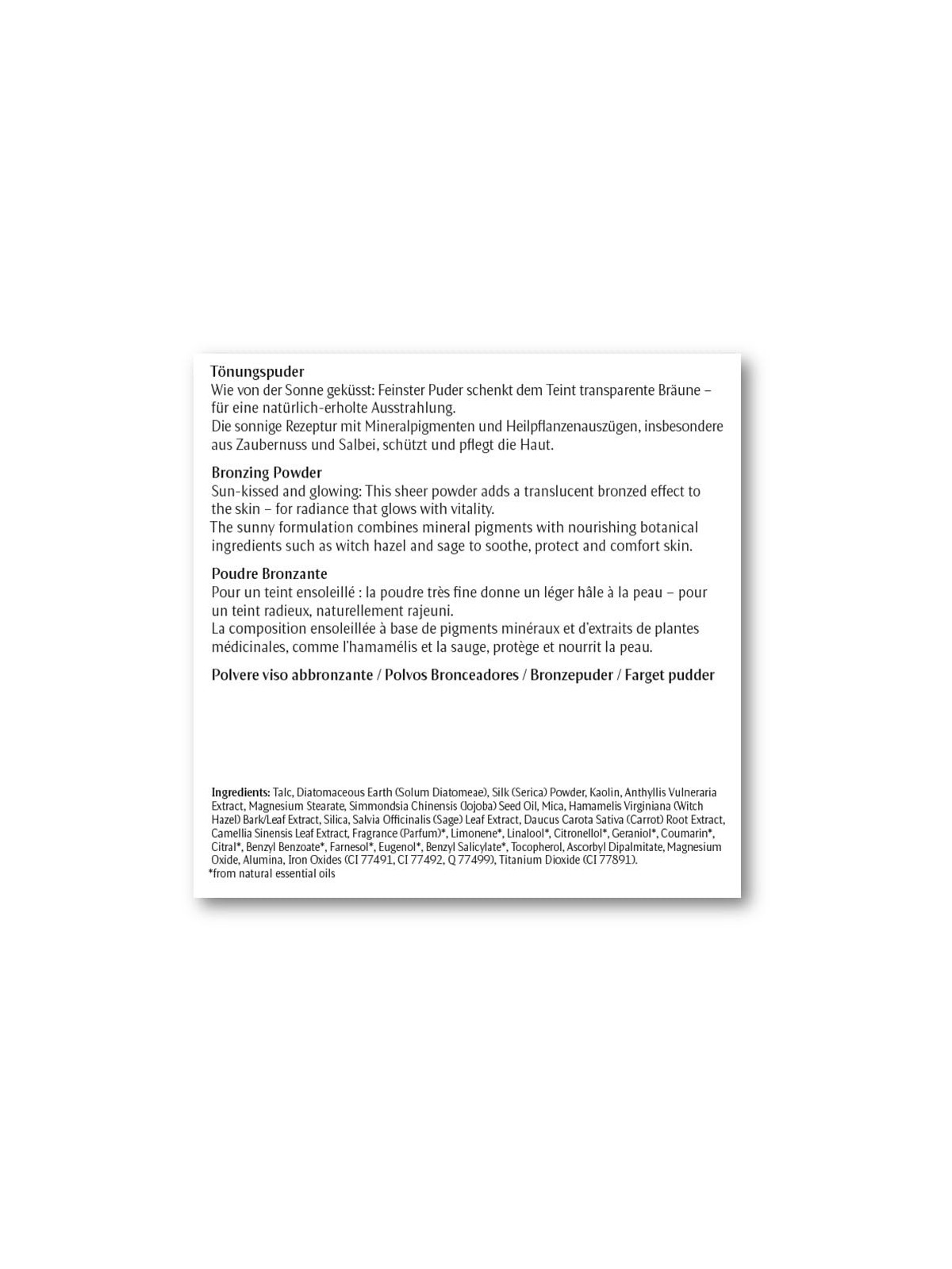Dr. Hauschka Bronzing Powder 10g Numero 01 Bronze