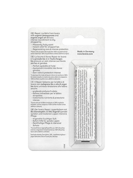 Lavera Repair Lip Balm Balsamo per labbra donna 45g