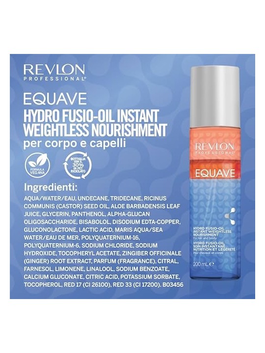 Revlon Professional Equave Hydro FusioOil Nutrimento istantaneo senza peso donna 200ml