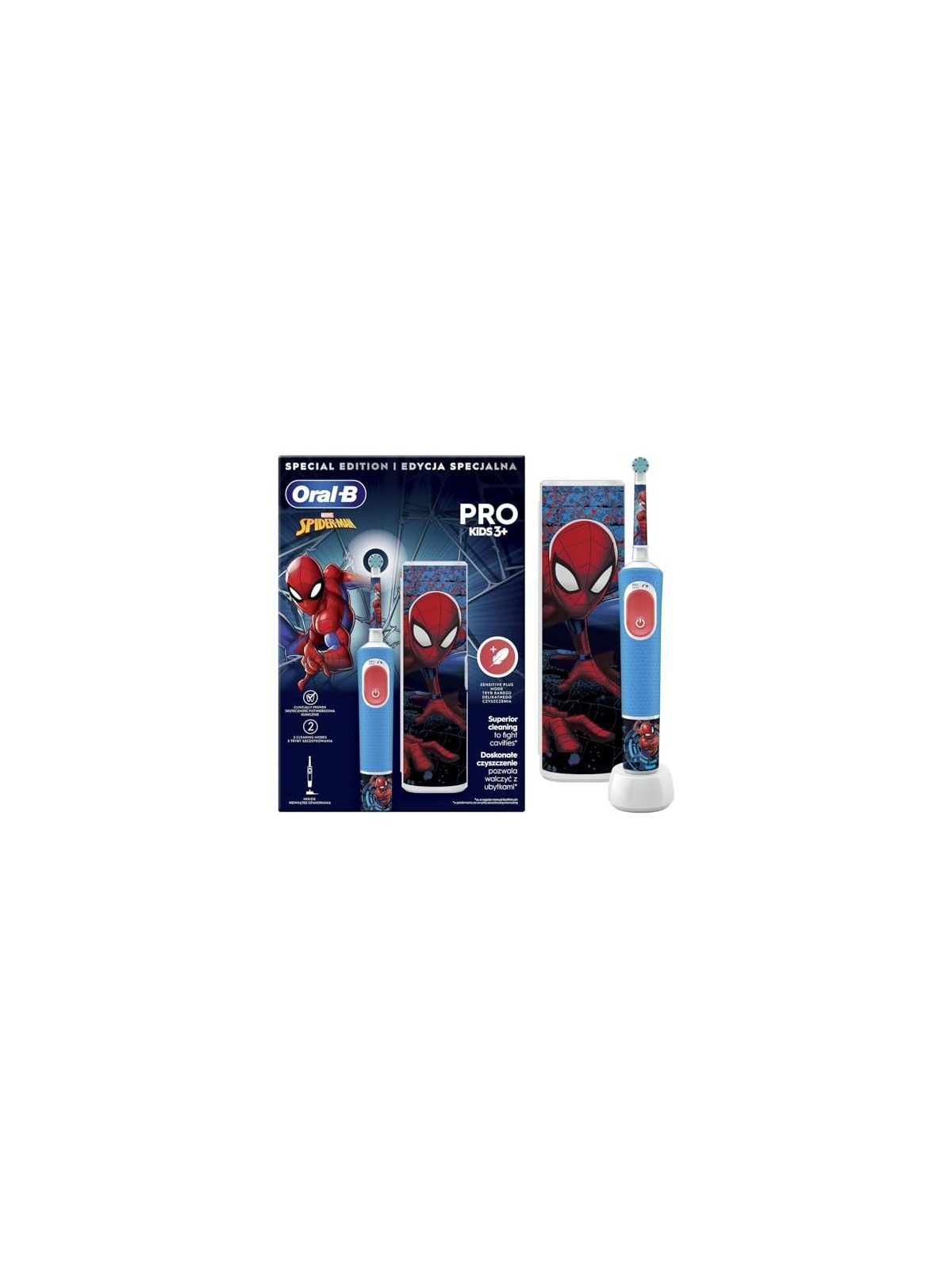 Oral B Vitality Pro Bambini Spiderman Oral B www.essenzetotalstyle.com 