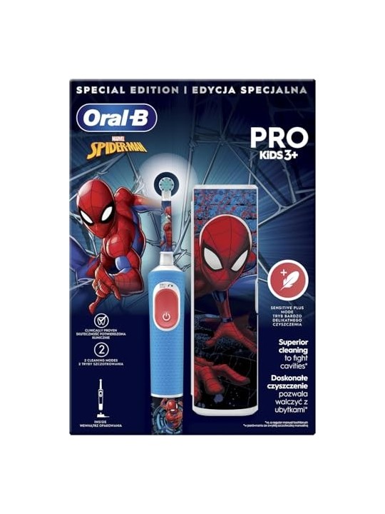 Oral B Vitality Pro Bambini Spiderman Oral B www.essenzetotalstyle.com 