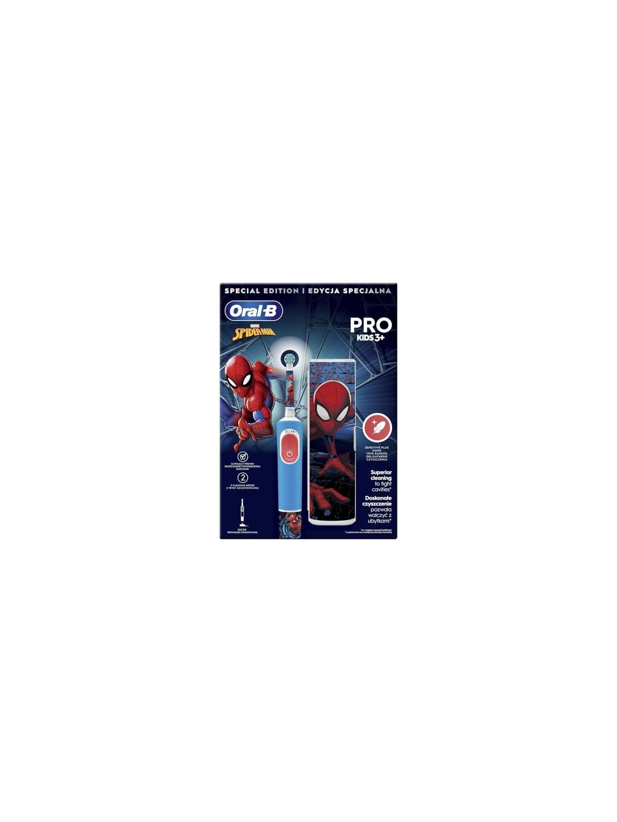 Oral B Vitality Pro Bambini Spiderman Oral B www.essenzetotalstyle.com 