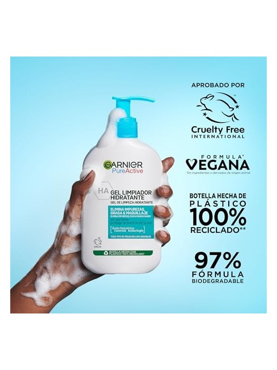 GARNIER PURE ACTIVE Gel Detergente Idratante 250ml Unisex