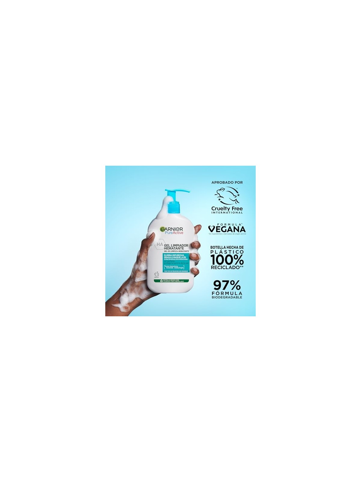 GARNIER PURE ACTIVE Gel Detergente Idratante 250ml Unisex
