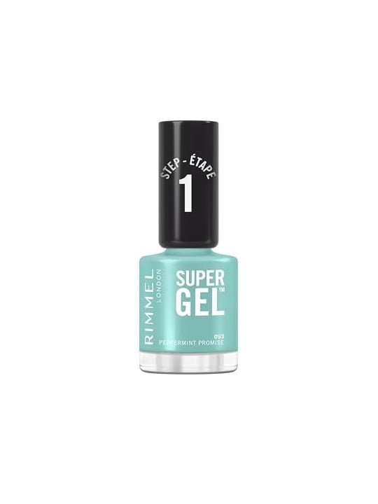 Rimmel Super Gel STEP1 Smalto semipermanente 12 ml donna 093 Peppermint Promise