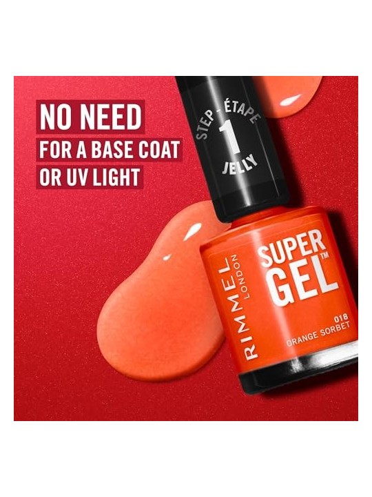 Rimmel Super Gel STEP1 Smalto semipermanente 12 ml donna 093 Peppermint Promise