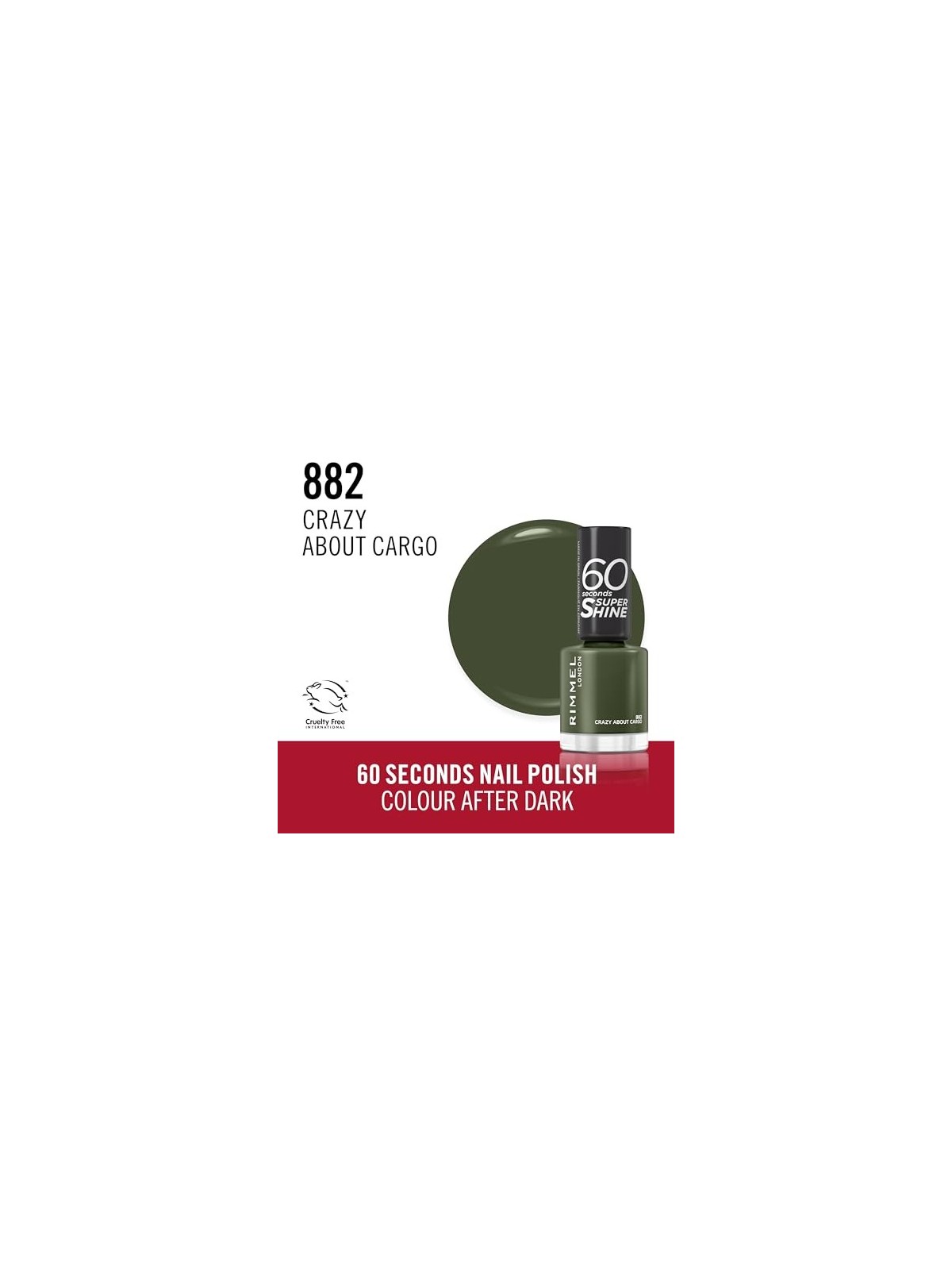 Smalto per unghie Rimmel 60 Secondi Super Shine 882 Crazy About Cargo