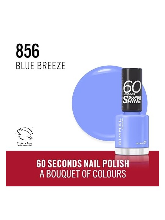 Rimmel Smalto 60 Secondi Super Shine 8 ml 856 Blue Breeze