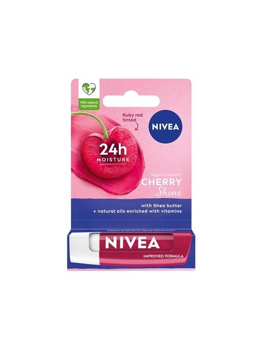 NIVEA 24H MettIn Moisture rossetto curativo Cherry Shine 55 ml