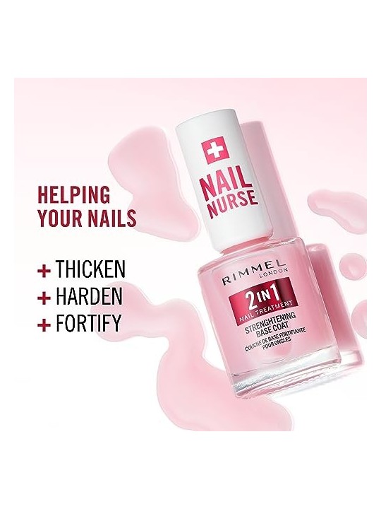 Rimmel Nail Nurse Base rinforzante 2in1 per unghie fragili