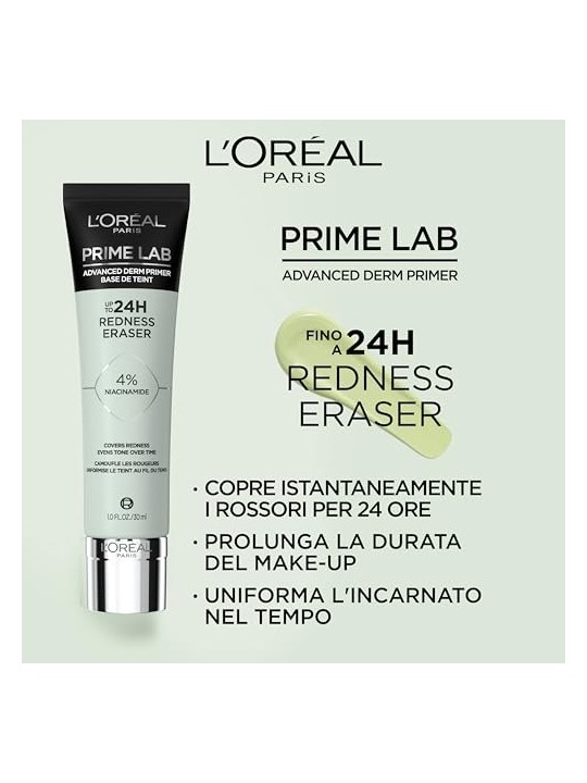 LOrï¿½ï¿½al Gomma per arrossamenti 24 ore Prime Lab donna 30ml