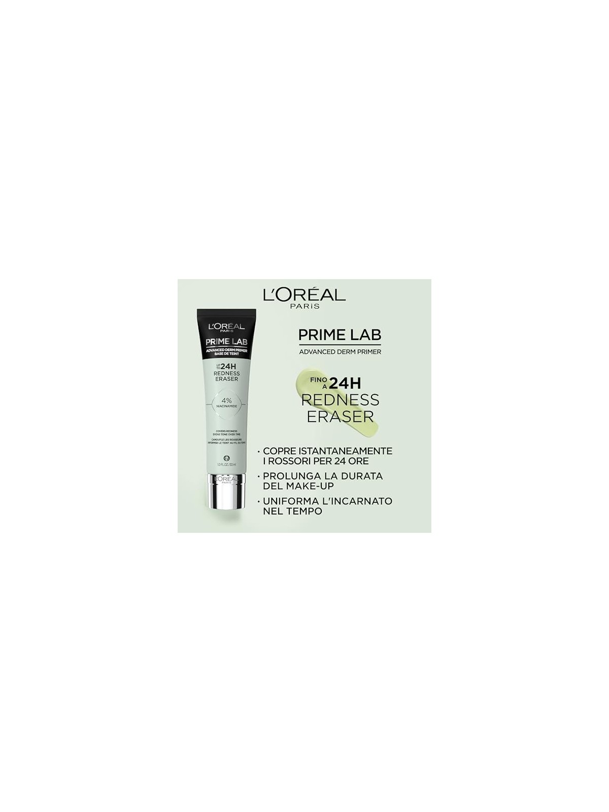 LOrï¿½ï¿½al Gomma per arrossamenti 24 ore Prime Lab donna 30ml