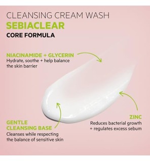 Crema detergente idratante SVR Laboratoire Sebiaclear per le imperfezioni