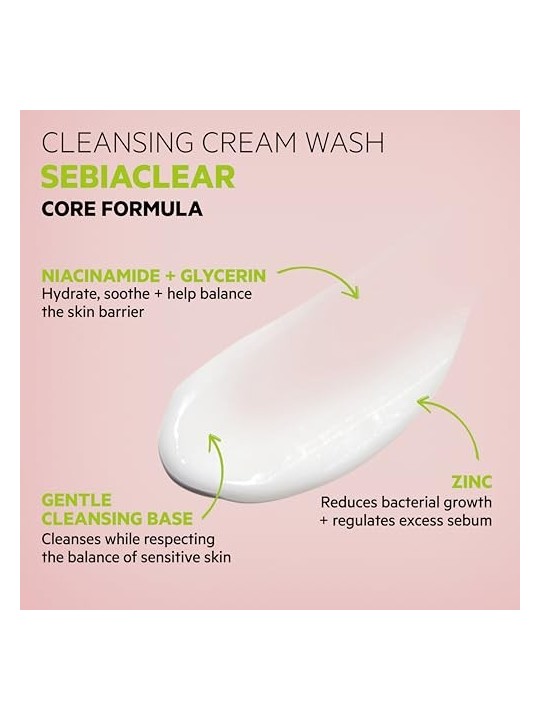 Crema detergente idratante SVR Laboratoire Sebiaclear per le imperfezioni