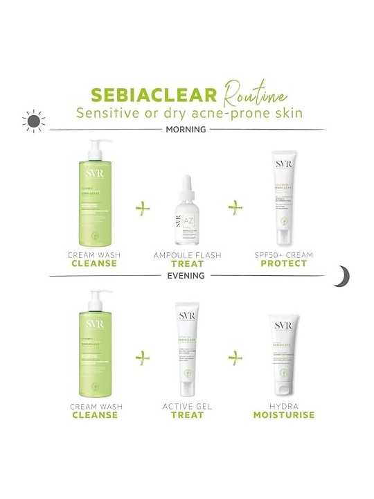 Crema detergente idratante SVR Laboratoire Sebiaclear per le imperfezioni