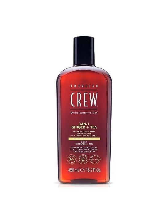Shampoo American Crew 3 in 1 Zenzero T donna 450ml