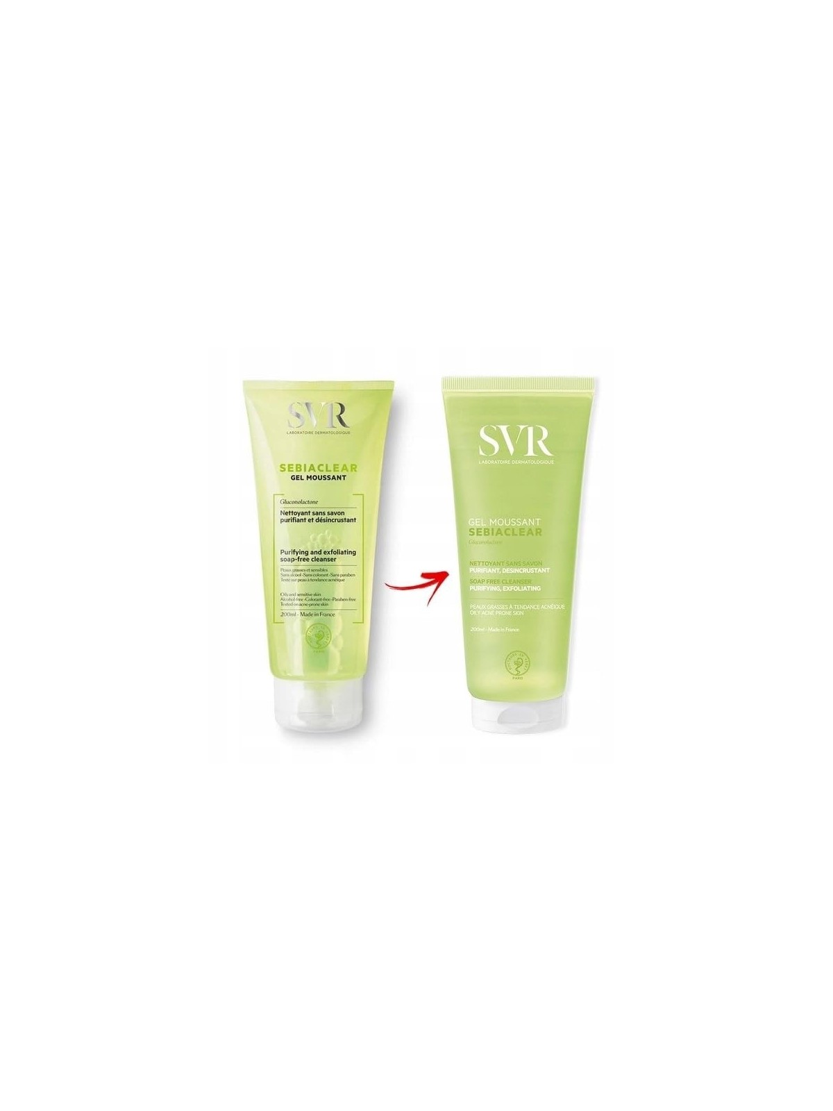 Gel viso detergente anti-imperfezioni SVR Sebiaclear 200ml