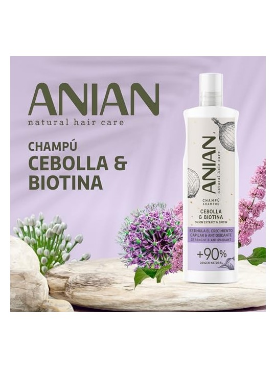 Anian CIPOLLA e BIOTINA shampoo antiossidante e stimolante 400ml donna Anian www.essenzetotalstyle.com 